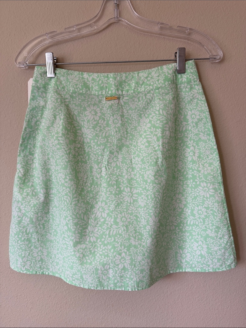 Billabong Mint Green Floral A-Line Skirt - Picture 5 of 5